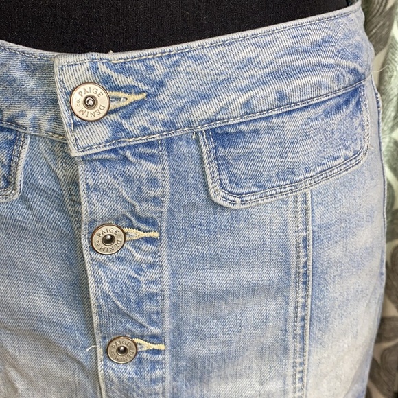 Paige Denim Button-Front Skirt - Picture 2 of 8